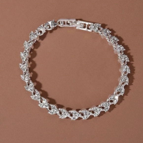 Silver & Rhinestone Bracelet - Picture 2 of 4